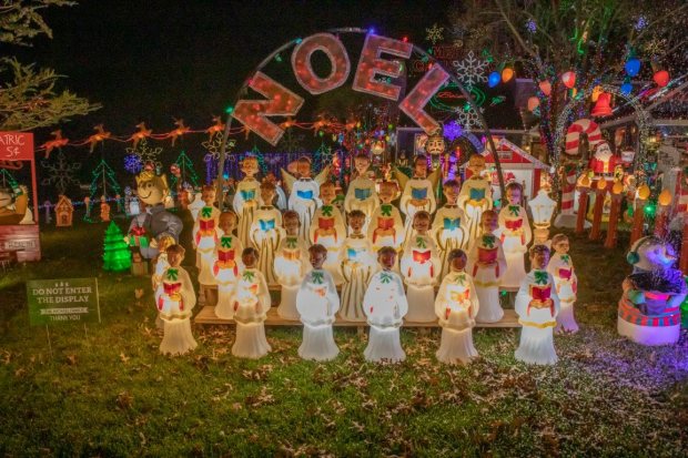 The Michael Family Christmas Display. (Photo by Jimmy James for North Penn Now)